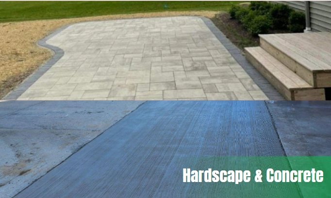 hardscape and concrete