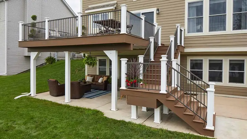 two storey deck